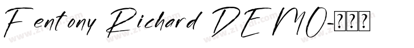 Fentony Richard DEMO字体转换